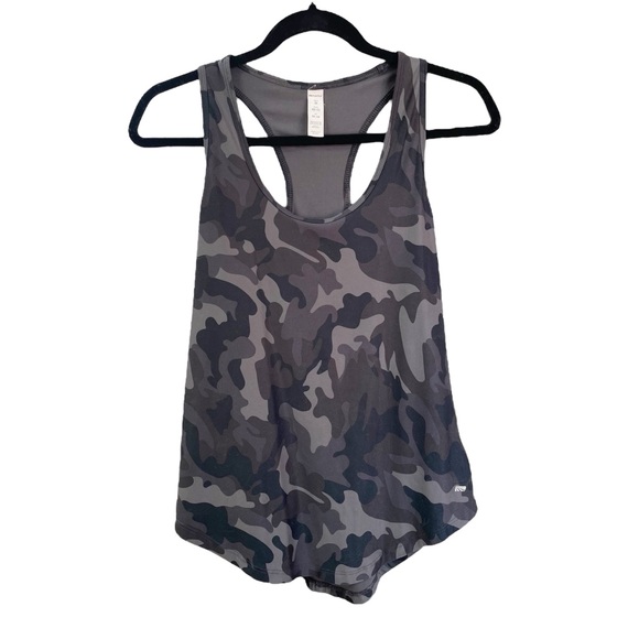MARIKA Black and Gray Camouflage Tank Top Medium - Picture 1 of 6
